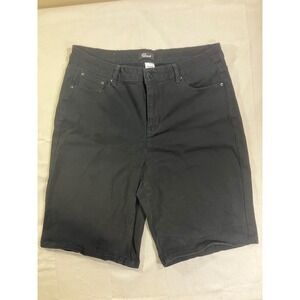 Tailormade Womens Black Bermuda Shorts Size 14 Stretch Cotton TMS002A Casual